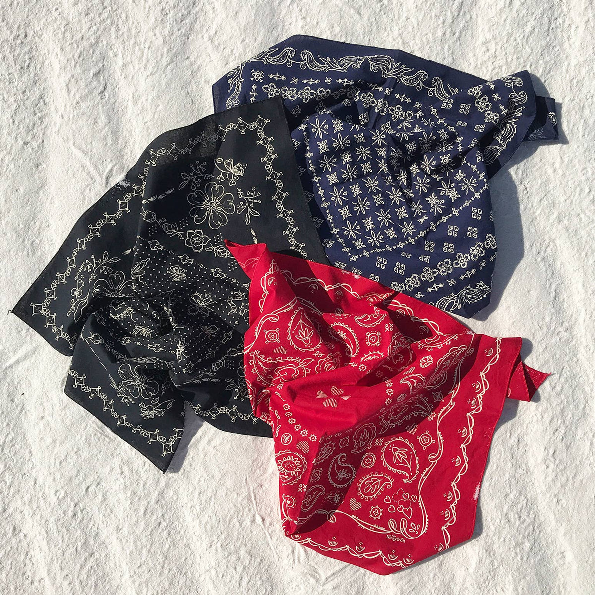 Dixon Red Paisley Western Bandana (22-Inch / Cotton)