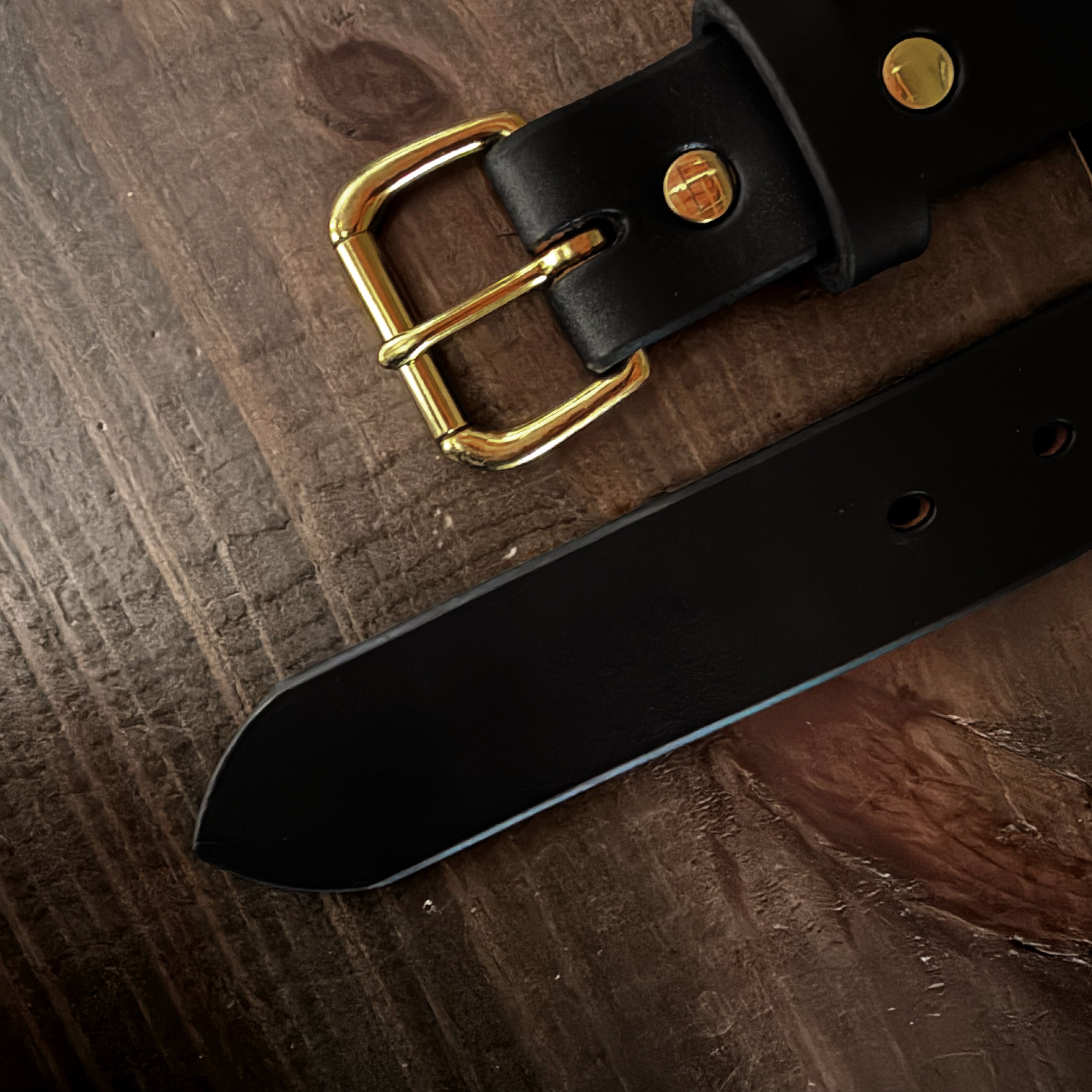Casual Duty Belt - Black (Unstitched): Belt by Odin Leather Goods