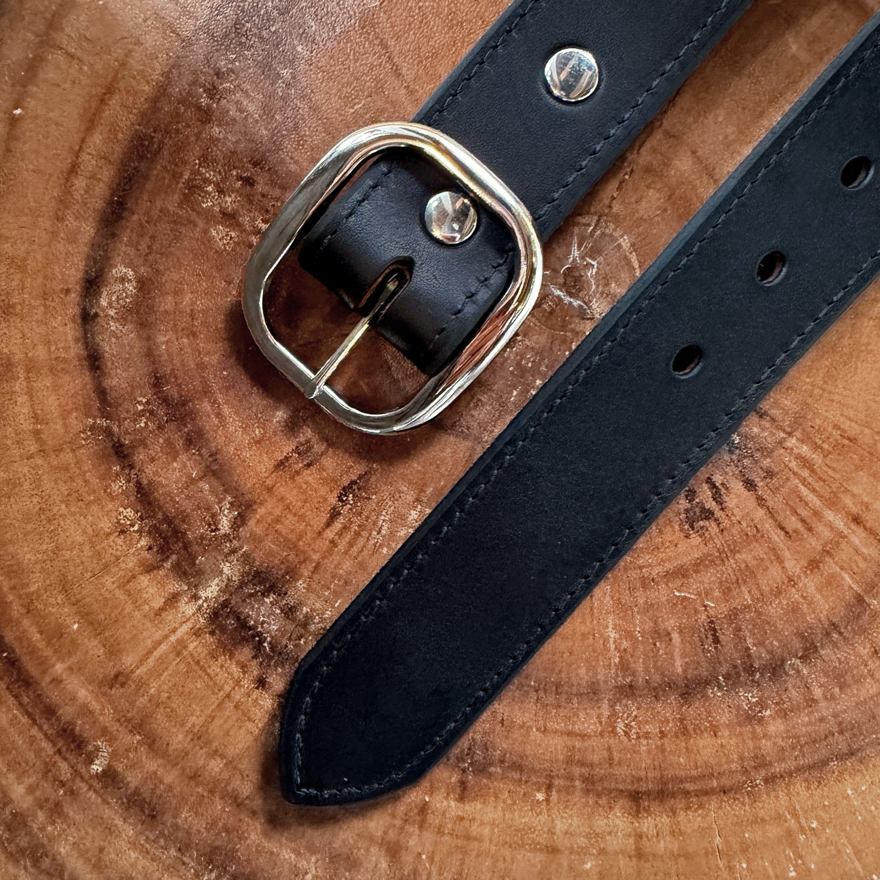 Casual Duty Belt - Black (Stitched): Belt by Odin Leather Goods