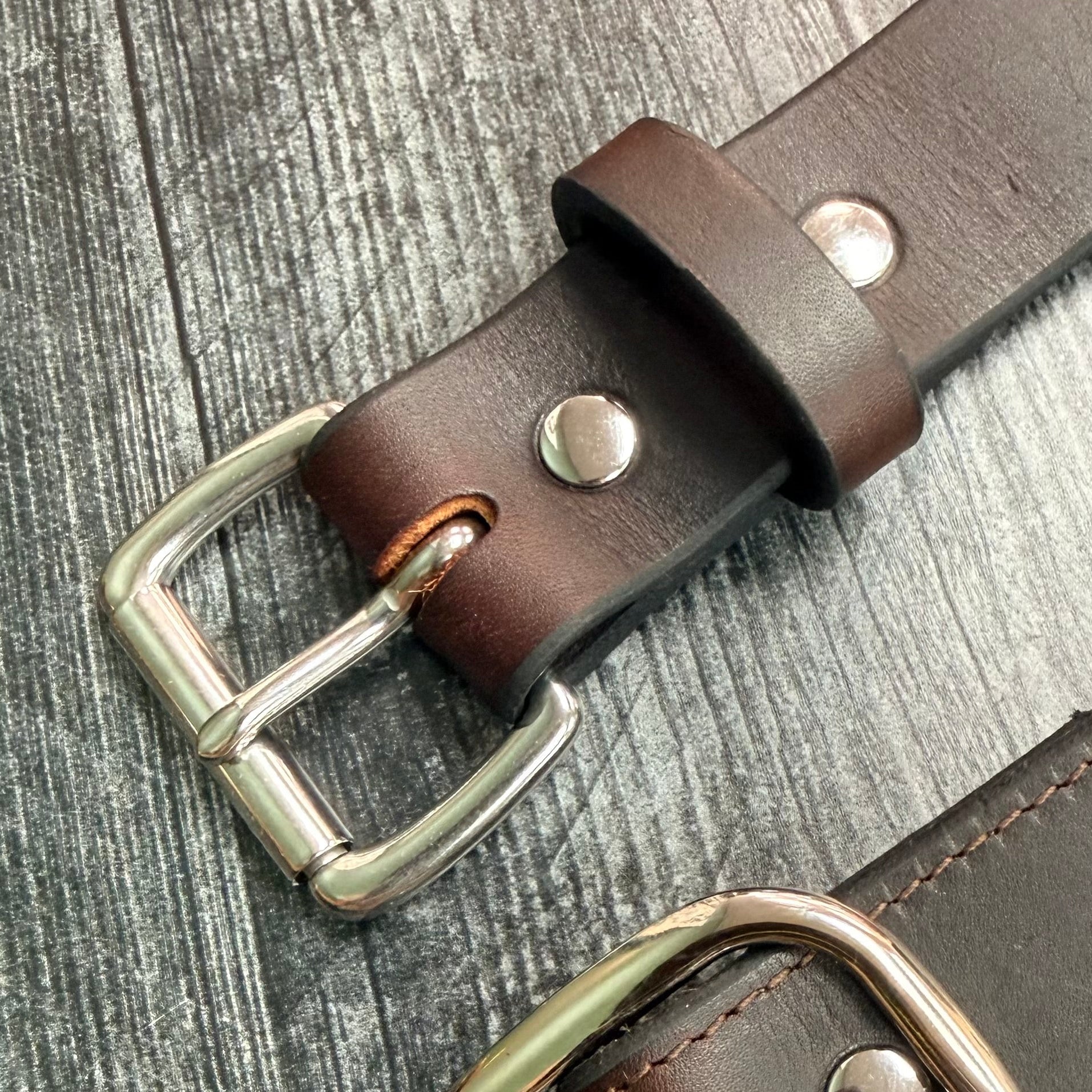 Casual Duty Belt - Dark Brown (Unstitched): Belt by Odin Leather Goods