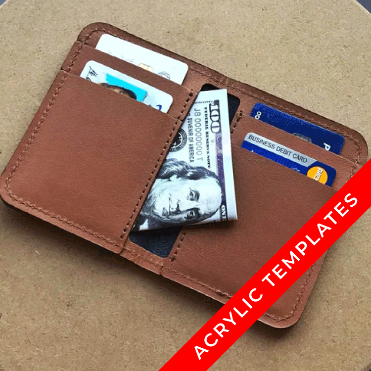 Mid-Size Bifold Wallet - Acrylic Template
